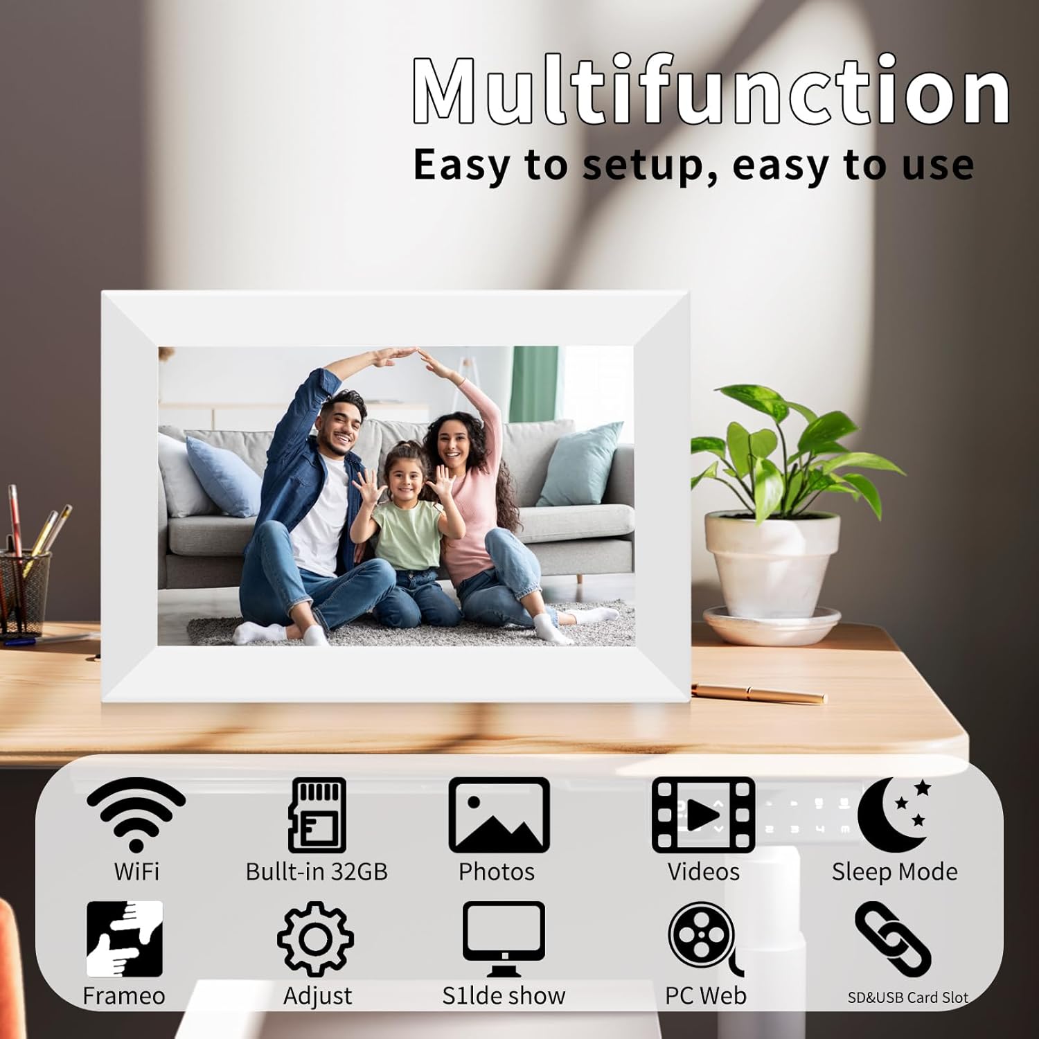 Frameo 10.1" Digital Picture Frame White