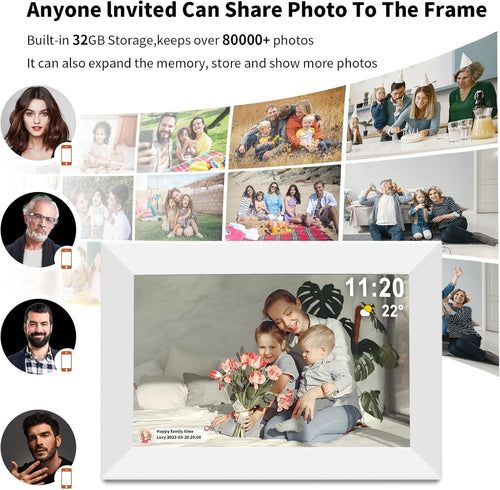 Frameo 10.1" Digital Picture Frame White